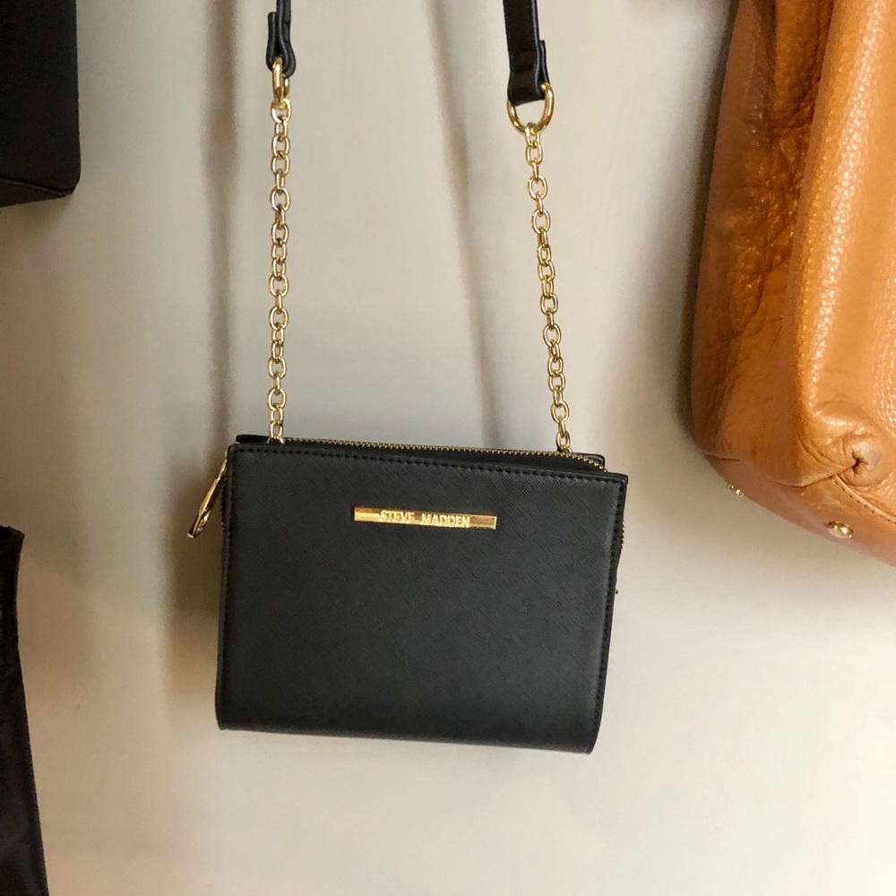 Steve Madden black mini purse